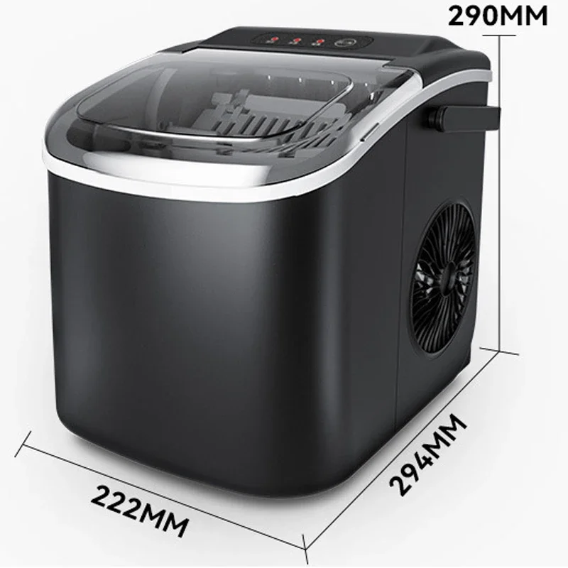 Kitchen Ice Makers 15KG Milk Tea Shop Ice-Cube Machine Electric Ice Generator Home Countertop Portable Ice Cube Maker Machine