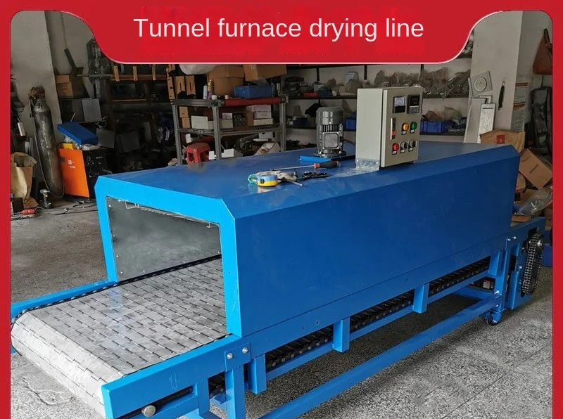 Tunnel Furnace Drying Line Glue High Temperature Assembly Line Conveyor Belt Conveyor Teflon Industrial Oven