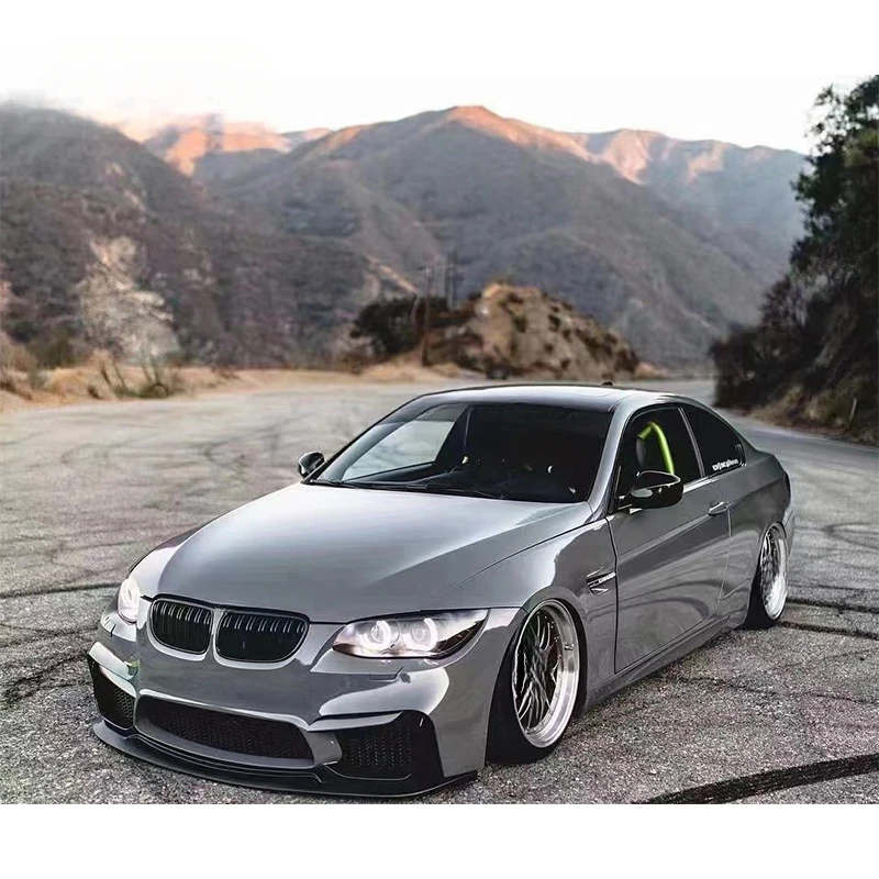 For BMW 3 Series E90 E92 Modify M4 Style Front Bumper Grille Side Skirt Rear Diffuser Exhaust Tip Rear Bumper Body Kit - view 2