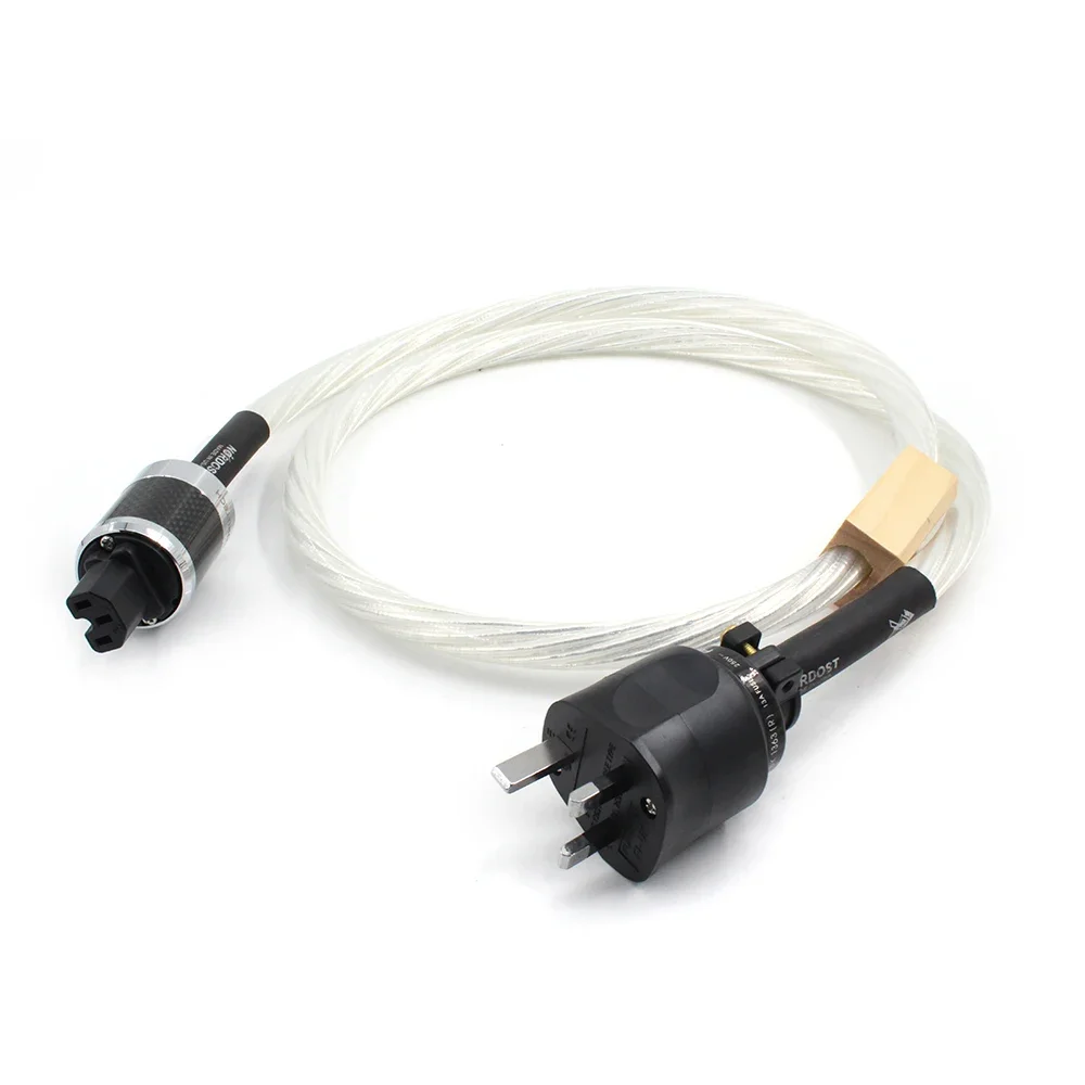 Nordost ODIN Uk connector C15A IEC Female connector plug silver plated conductor Power cable with gold plated