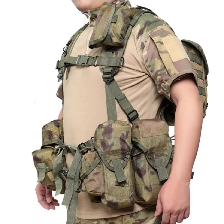 Imagem -06 - Replica Tactical Multifuncional Carrying Camo Vest Exército Peito Rig Força Especial Russo