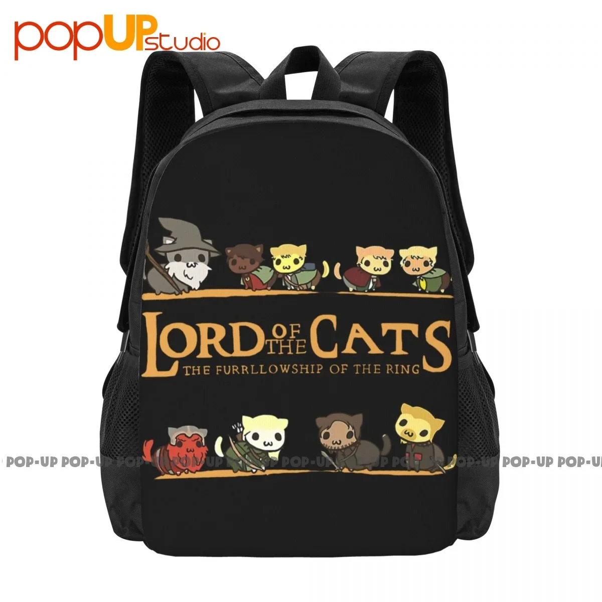 

The Lord Of Cats Fellowship Of Ring Backpack Large Capacity Cute Beach Bag Eco Friendly Outdoor Running