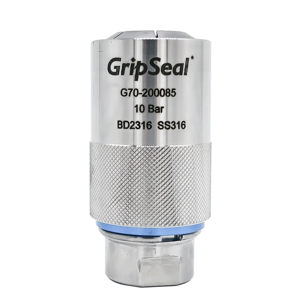 Non-straight Tube Quick Coupling  Smooth Surface Hydraulic Leak Test Connector