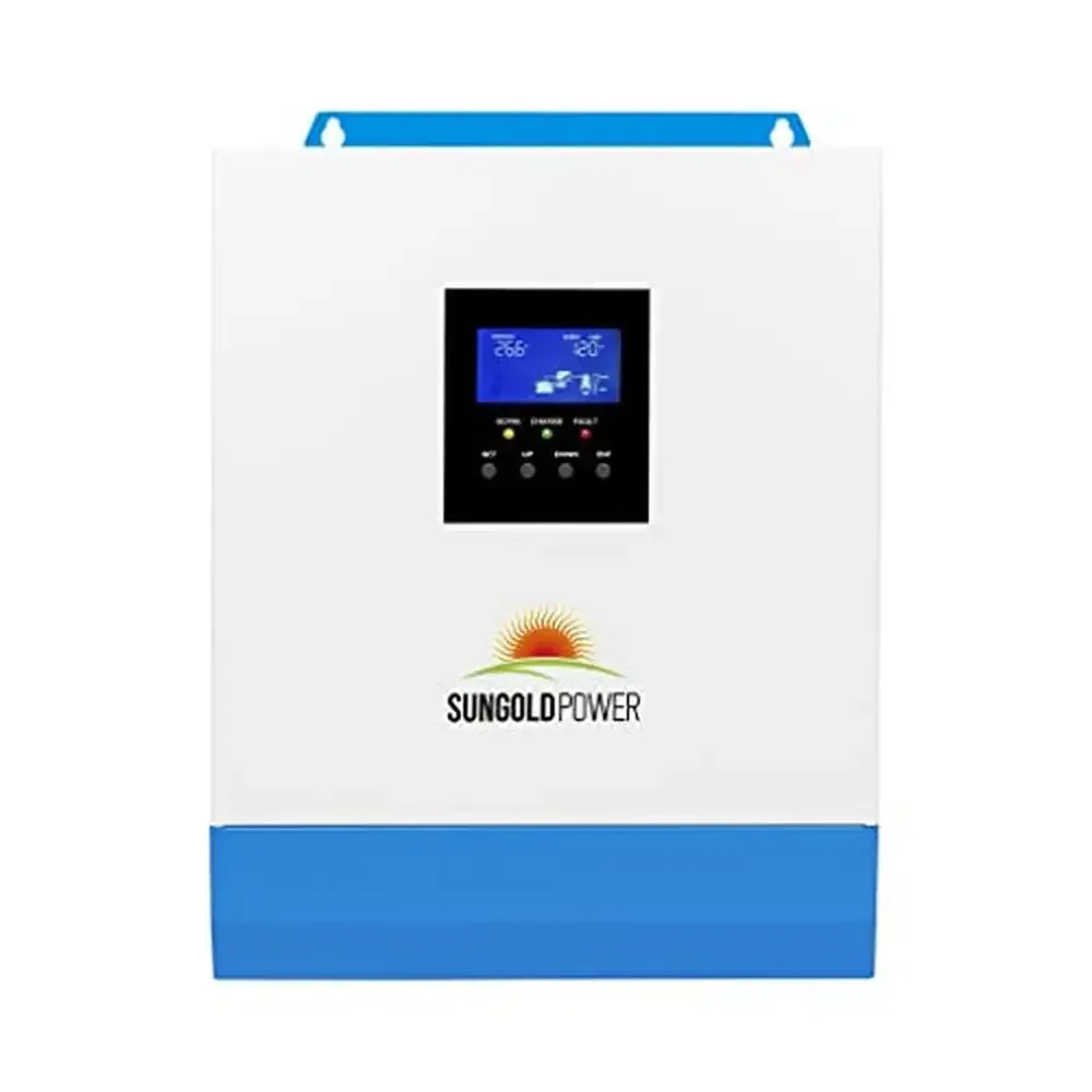 3000W Hybrid Solar Inverter 24V 120Vac AC Input 80A MPPT Solar Charger 40A AC Generator Start Lithium Activation LCD Display PV