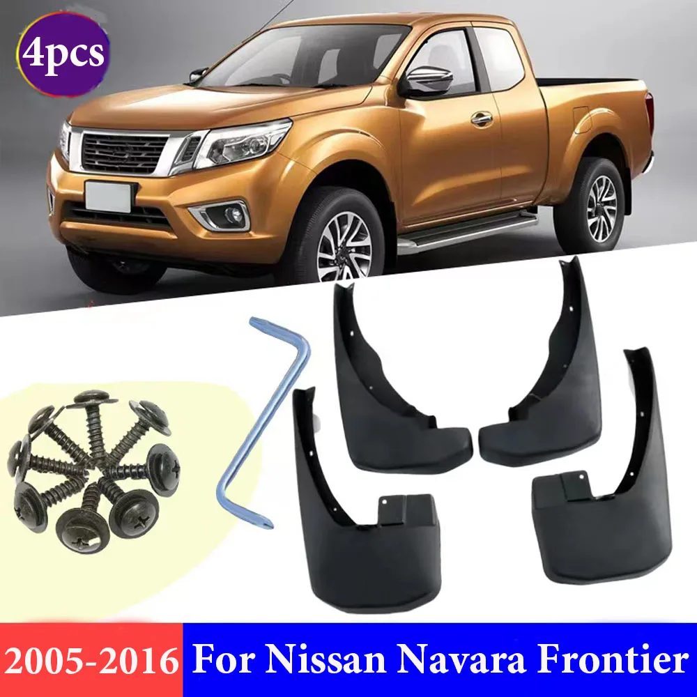 

4X Car Mudguards for Nissan Navara Frontier Brute D40 2005~2016 Car Accessories Mudflap Fender Auto Replacement Parts