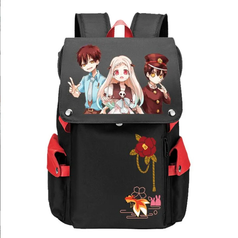 

Toilet-bound Hanako-kun Backpack Mochila Teenarges Schoolbag Anime Men Women Large USB Charge Laptop Outdoor Bag