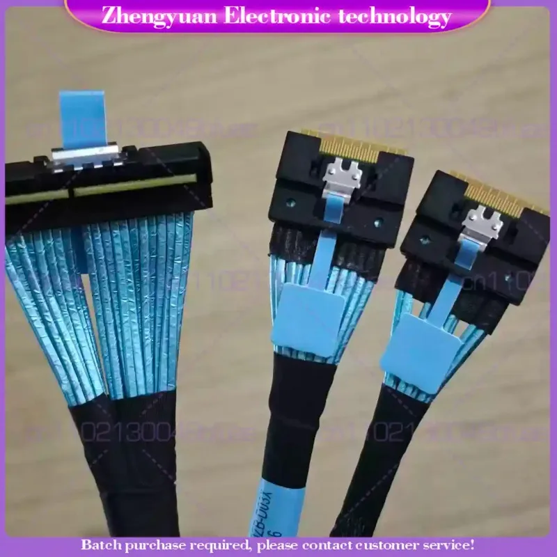 For MCIO 16X 124P to 1/2 SlimSAS SFF-8654 74P data cable 25CFZ-350820