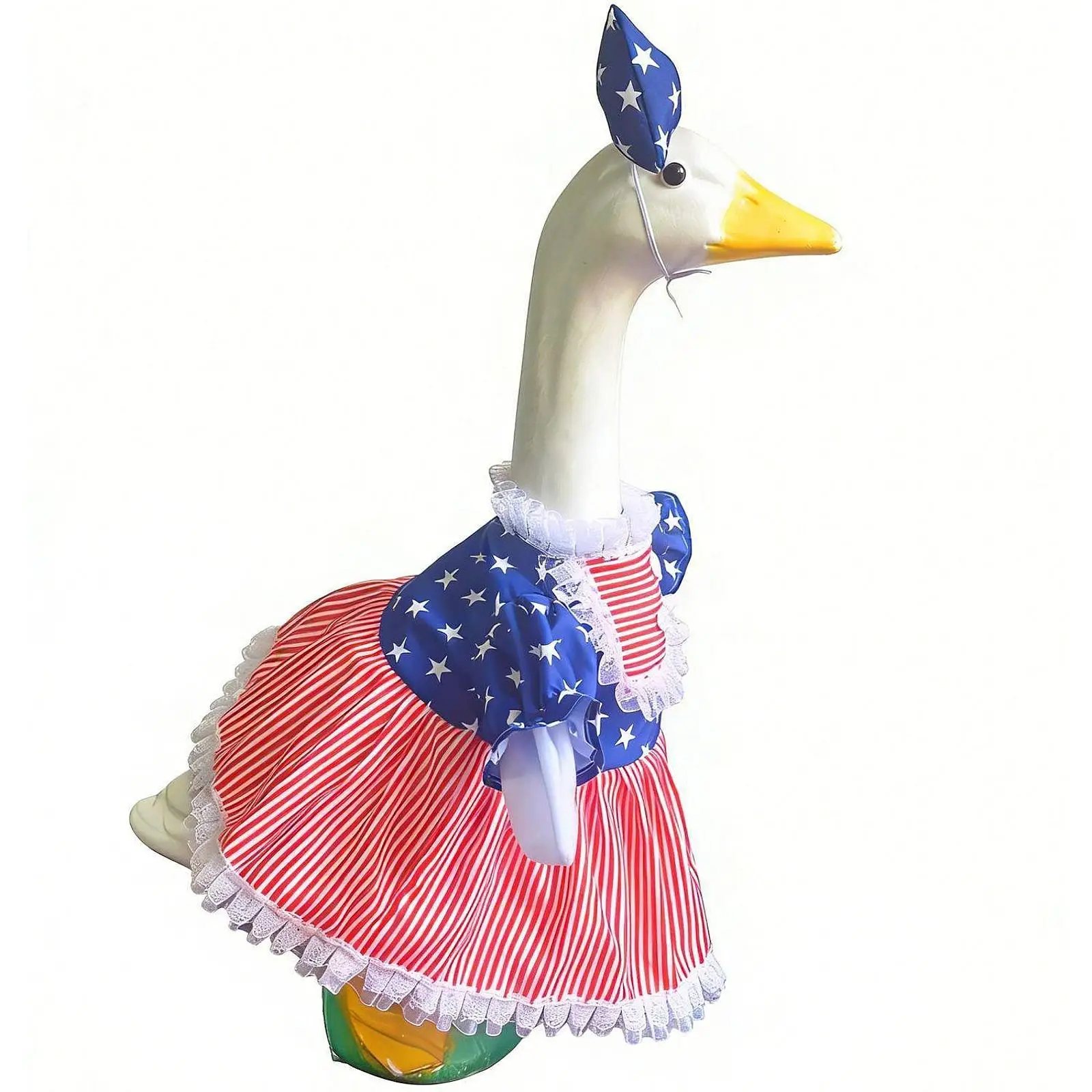 Goose Outfits Lolita Dress Decorative Cute Porch Goose Costume with Hat for Home