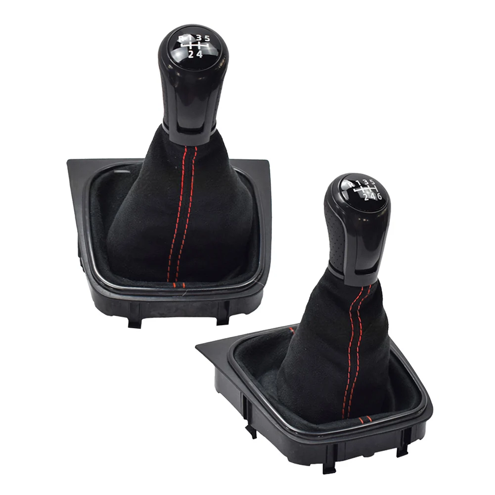 والعتاد رافعة تحول مقبض غطاء غبار للجولف 5 و 6 سرعة دليل ولجيتا MK3 الجلود عصا التروس التمهيد لتغييرات التروس السلسة #5