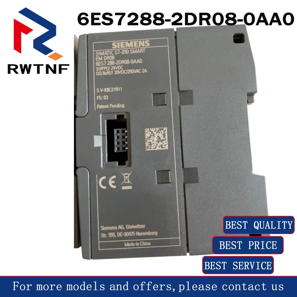 

Brand New Genuine 6ES7288-2DR08-0AA0 SIEMENS S7-200 SMART expansion module,100% original warehouse stock