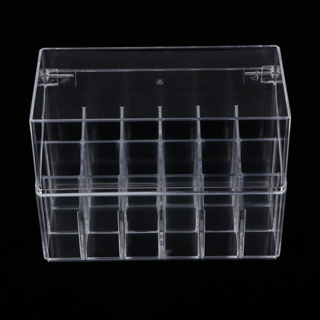 

Acrylic Lipstick Organiser w/ Lid Storage Holder Makeup Stand Rack Box Gift