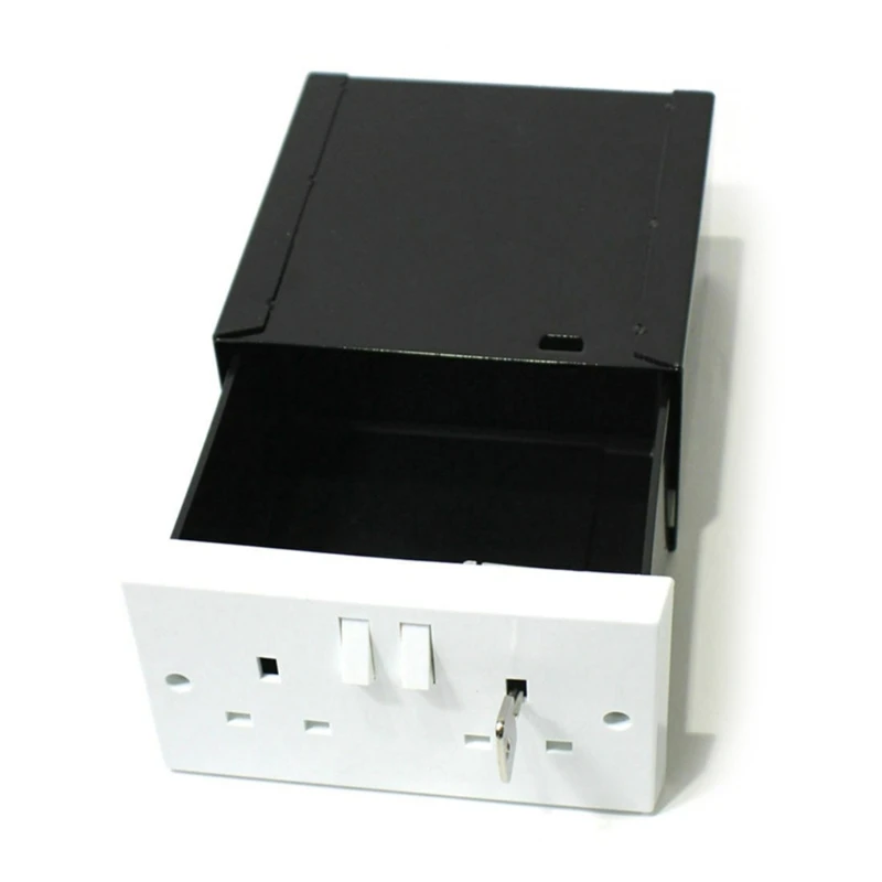 Socket Box Outlet Wall Safe Security Secret Box for Valuables Jewelry New Dropship