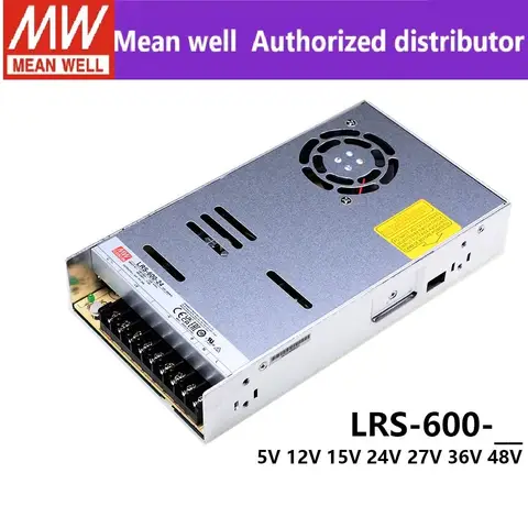 MEAN WELL LRS-600-5/12/15/24/27/36/48 mean well LRS-600 series 600W Single Output Switching Power Supply 600