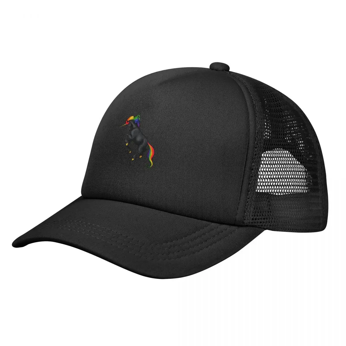 

Rainbow Pride Unicorn - Dark Baseball Cap custom Hat western Hat Hat Baseball Cap Man For The Sun Male Women's