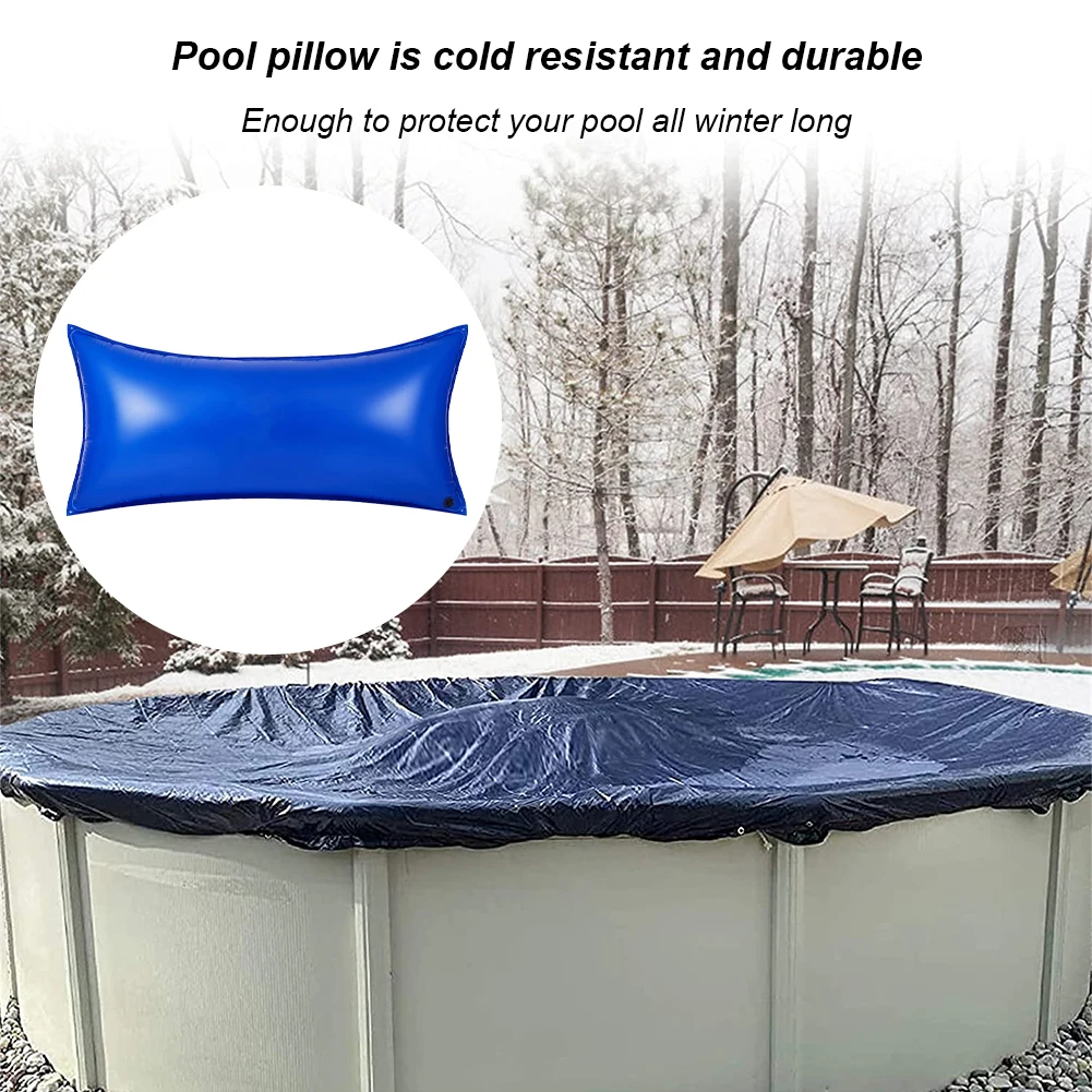 PVC Ice Equalizer Air Pillow Ultra Thick Winter Closing Pool Pillow Cold-Resistant with Rope for Winterizing Support Pool Covers