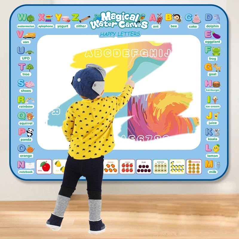 Tapete de água mágica para crianças, Coloring Doodle, Canetas mágicas reutilizáveis, Placa de pintura montessori, brinquedos educativos, presentes