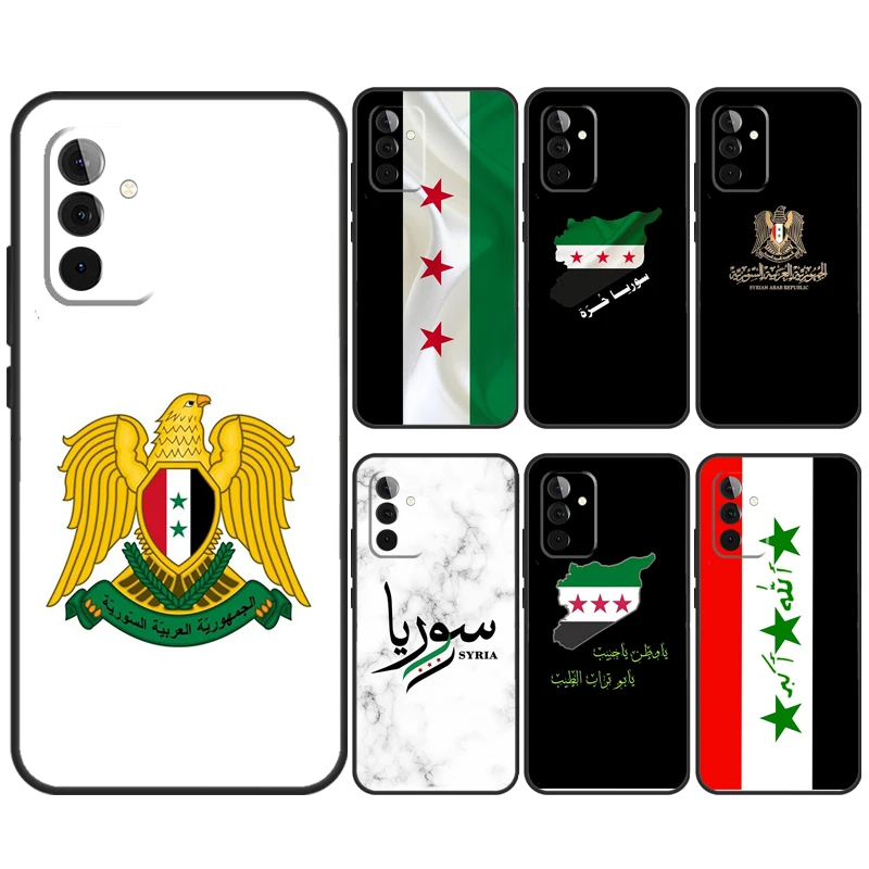 Syria Flag Case For Samsung Galaxy A32 A52 A12 A14 A34 A54 A51 A71 A15 A25 A35 A55 A53 A33 A13 Cover