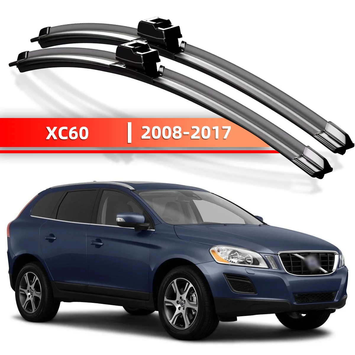 

2PCS Car Windshield Wiper Suitable For Volvo XC60 2008-2017 Car Windshield Window Accessories 2009 2010 2011 2012 2014 2015 2016