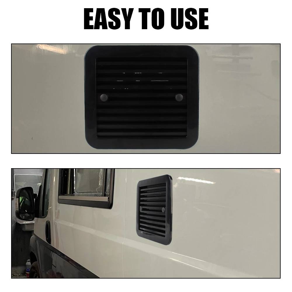 Strong Wind Silent 12V Car Styling Side Air Outlet For Rv Trailer Caravan Ventilation Exhaust Fans Fridge Vent With Fan