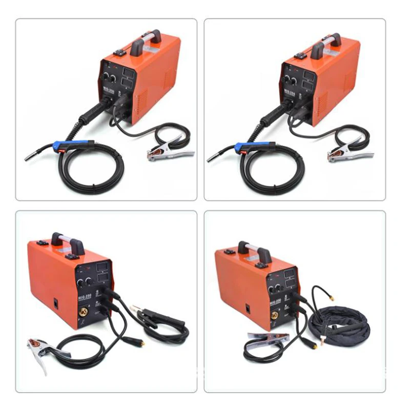 Máquina de solda sinergia semiautomática tig arc soldador inversor argônio co2 multi uso 220v