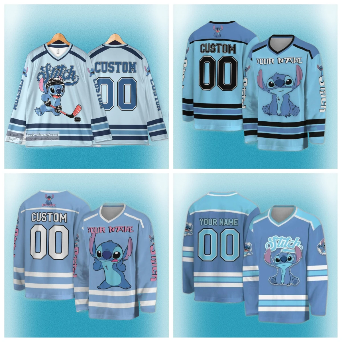 

Disney Mickey Retro Hockey Jersey 3D Print Men's Women's Long Sleeve Sweatshirt Fashion Mickey Mouse Team Sports Hockey Jersey