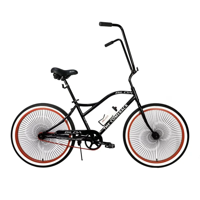 2025 High Quality Bicycle Manufacturer Wholesale Color 26 Inch Fat Tire Beach Cruiser Bicycle Unisex Cheap Steel Beach