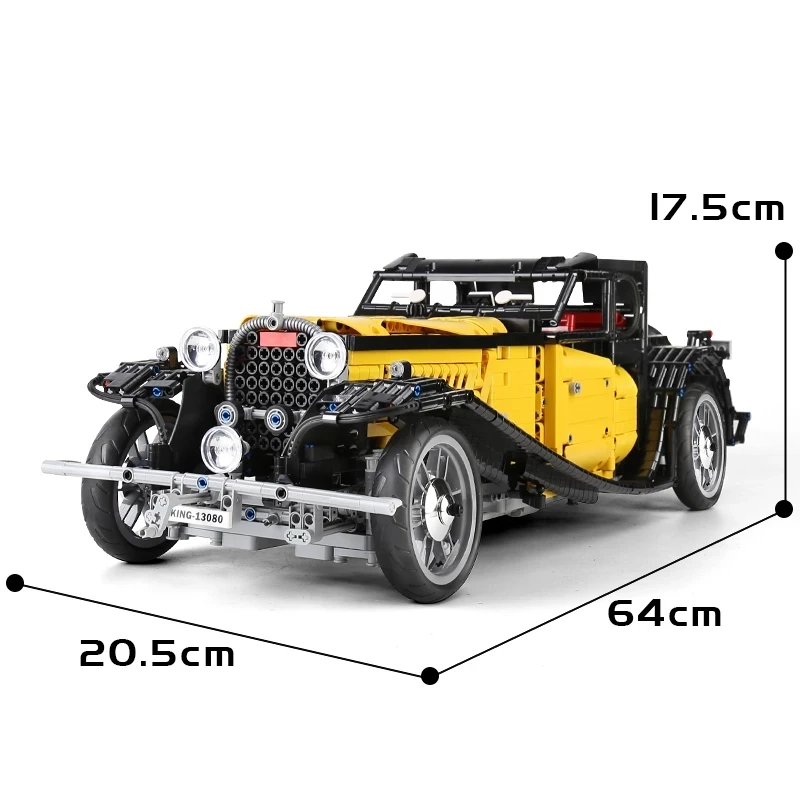 ชุดตัวต่อรถ T50 แบบมีมอเตอร์ ของเล่นบล็อกเทคนิคสูง รุ่นคลาสสิก วินเทจ สำหรับเด็ก เป็นของขวัญวันเกิด