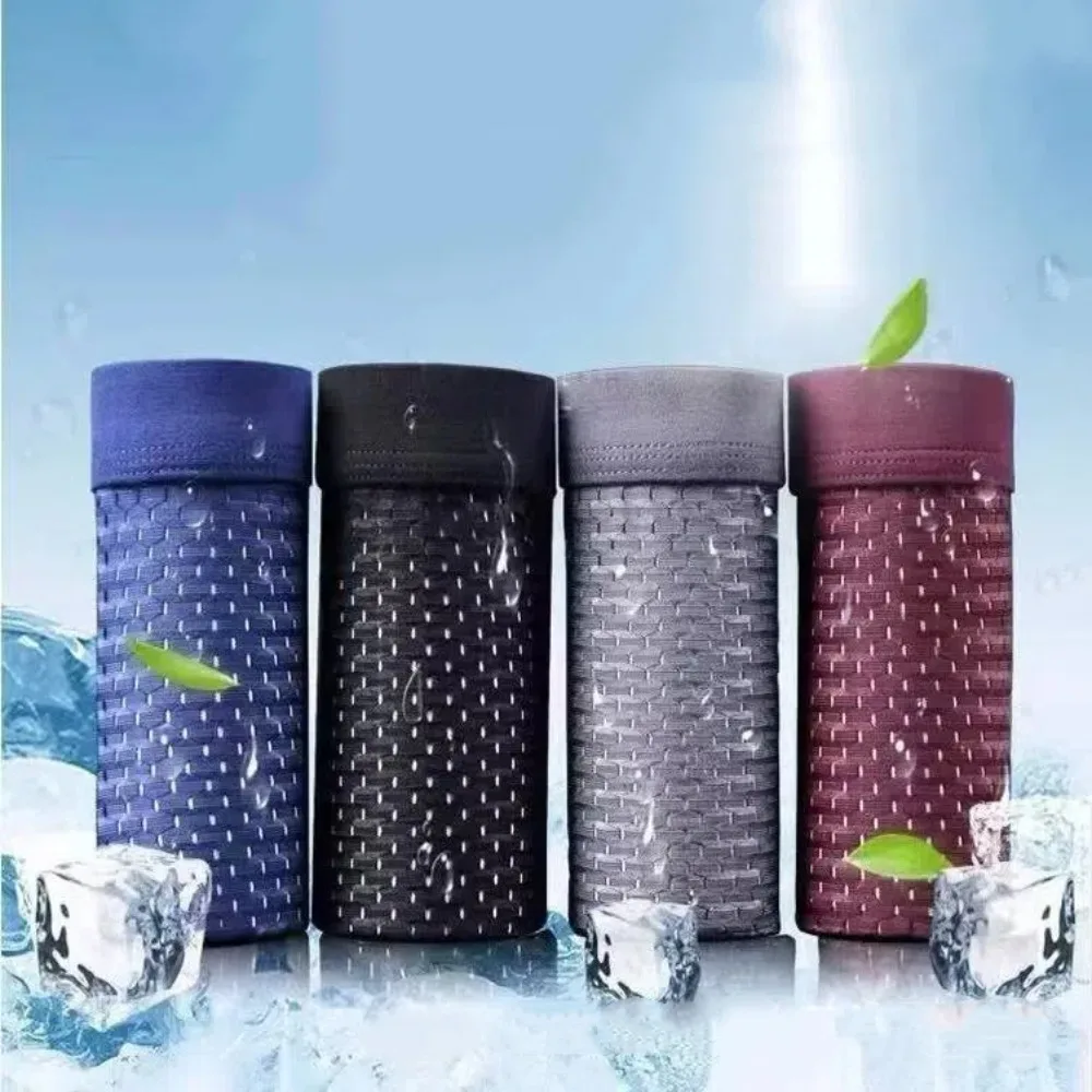 4 pezzi moda modale uomo boxer in rete mutandine cave boxer senza cuciture mutande traspiranti intimo per uomo regali