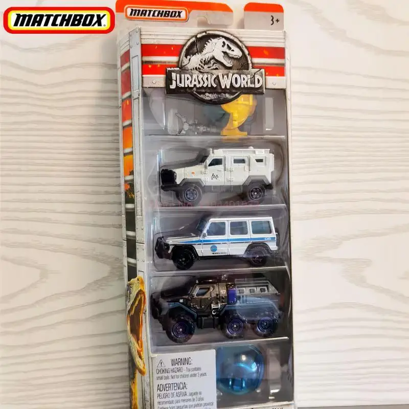 Matchbox Jurassic Park Movie-Inspired DieCast Car 5-Pack FMX40 1/64 DieCast Alloy Car Model Ornament Toys Xmas Birthday Gifts
