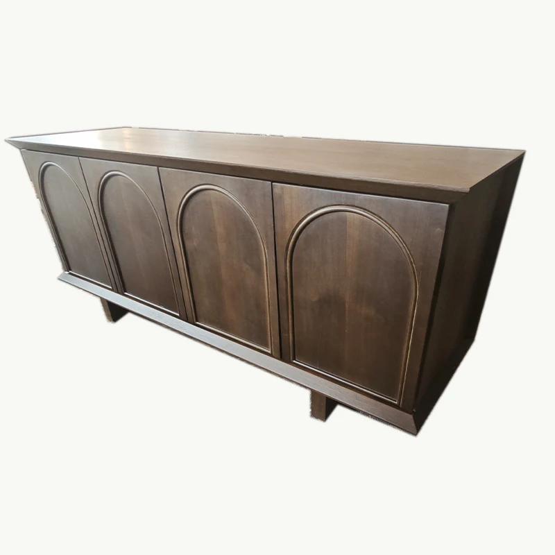 Modern Gold Large 4 Door Cabinet Stylish Living Room Furniture
