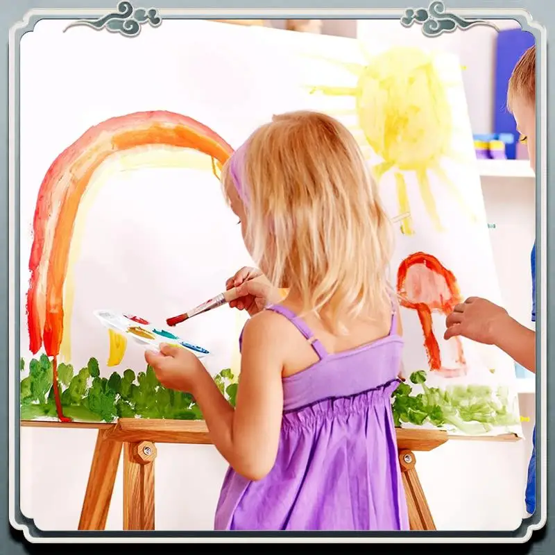 

Premium 100 Pcs Plastic Paint Palette 6 Well Watercolor Palette Rectangular Paint For Kids Student Adult DIY Craft Art Painting
