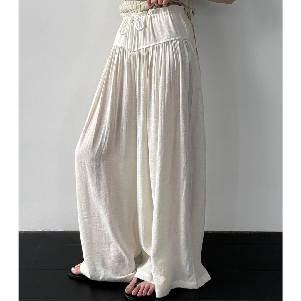 

Pant Women Wide Leg Long Pants High Waist Straight Trousers Y2k Streetwear Elegant Splice Work Casual Loose Solid Spring 2026