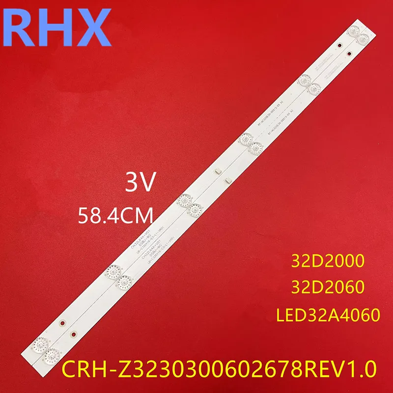 

FOR Changhong 32M1 32D3700I 32D2000 LB-C320X16-E3-B-XRD1 58.4CM 3V 6LED 100%NEW LED backlight strip