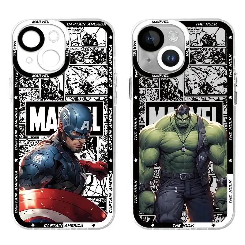 Marvel Spider Man Deadpool Case For Xiaomi Redmi Note 13 12 11 Pro Plus 4G 5G 12S 11S 10 10S 9 9S 8 13C 12C 10C Silicone Cover