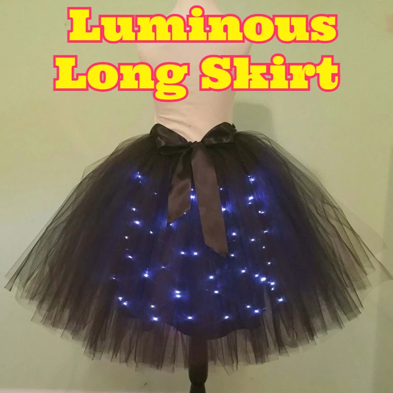 Light Up Skirt Strip Lamp Adult Festival Party EDM Music Event Glowing Long Half Skirt Night Club Party Dress Decorative Apparel