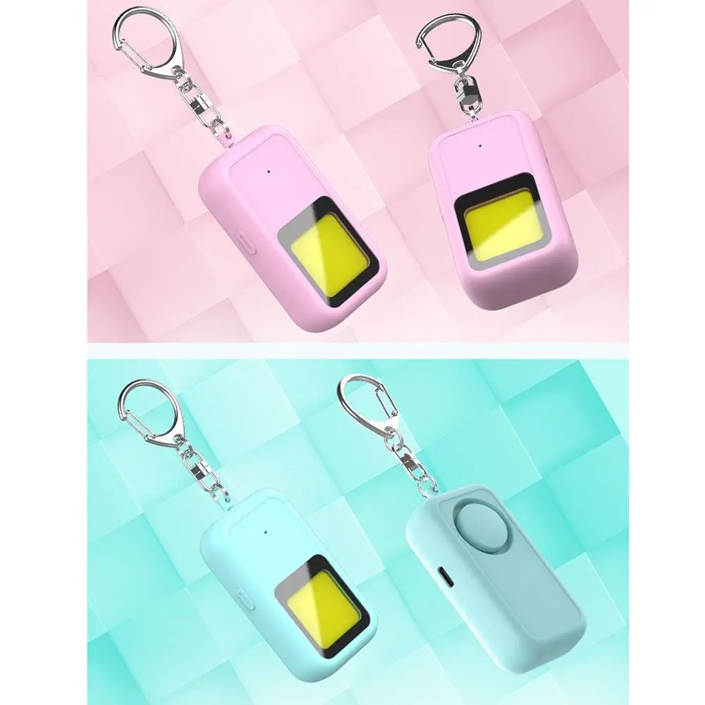

130 DB Safe Sound Personal Alarm LED Strobe Light Low Battery Notice Self Defence Alarm Keychain Waterproof Portable
