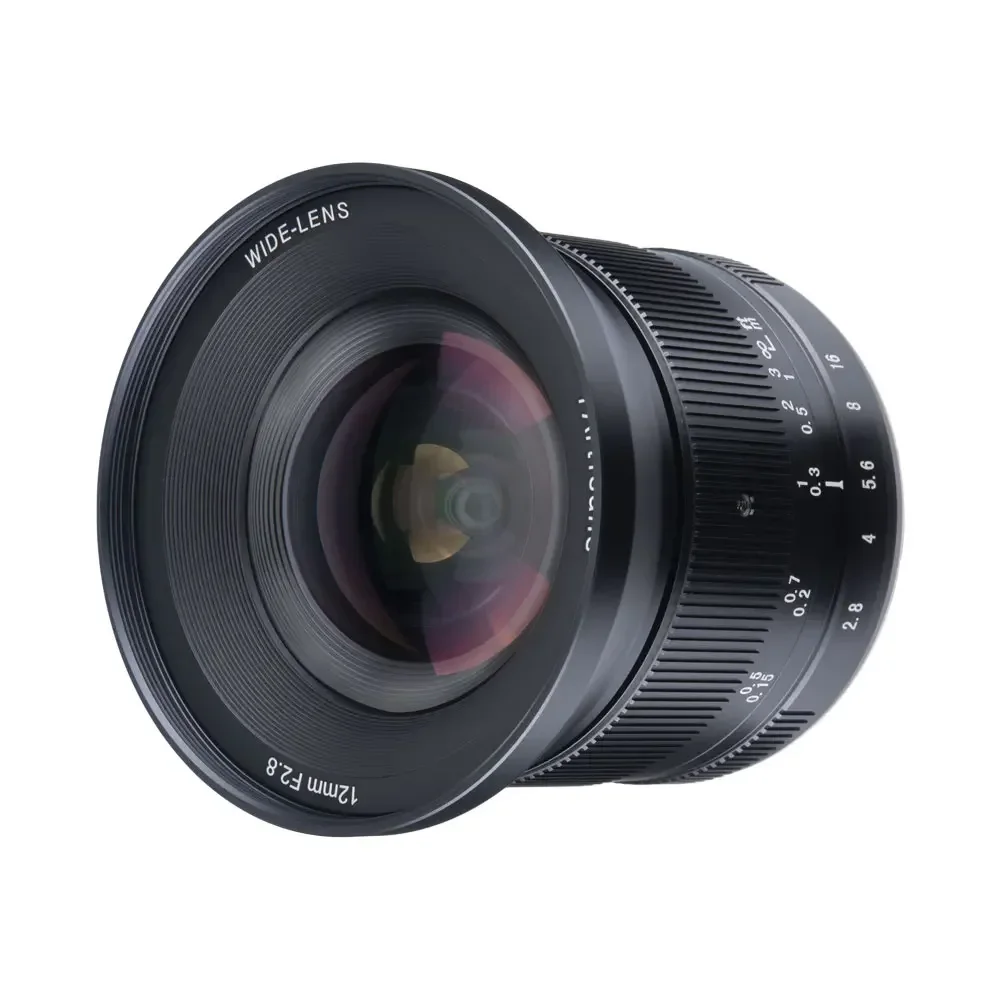 7artisans 12mm F2.8II MF Ultra Wide Angle Prime APS-C Lens For Sony E Fuji XF Canon EOS-M/R Olympus/Panasonic Micro M4/3 Nikon Z