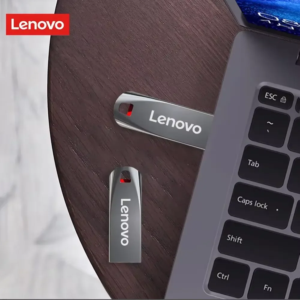 Lenovo-Clé USB haute vitesse en métal, clé USB, adaptée pour PC, ordinateur portable, PS4 Control, 3.0, 2 To, 1 To, 512 Go, 128 Go