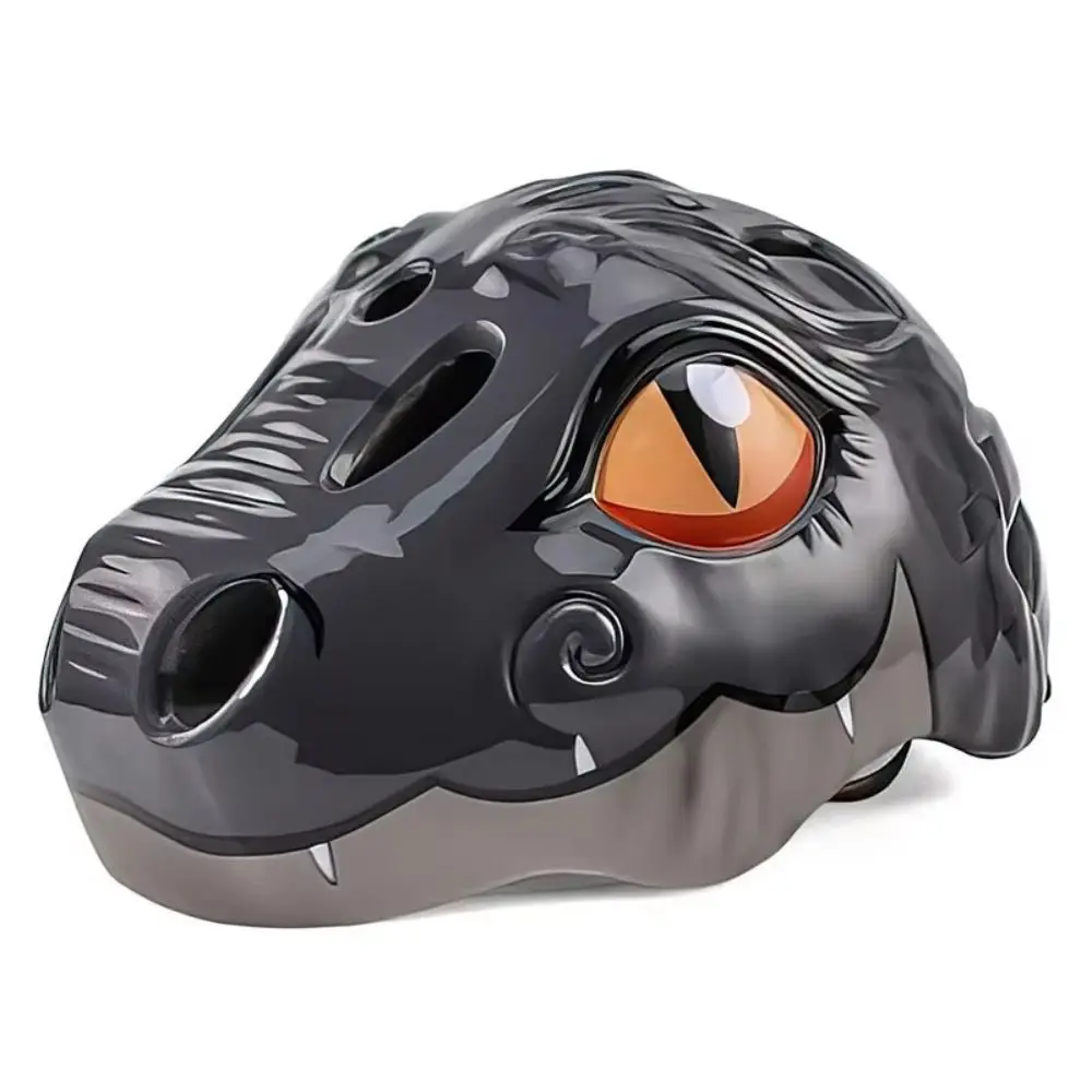 

Safety Protection Cartoon Dinosaur Children's Helmet Cool 3D Dinosaur Helmets Cute Adjustable Skating Helmets Bicycle