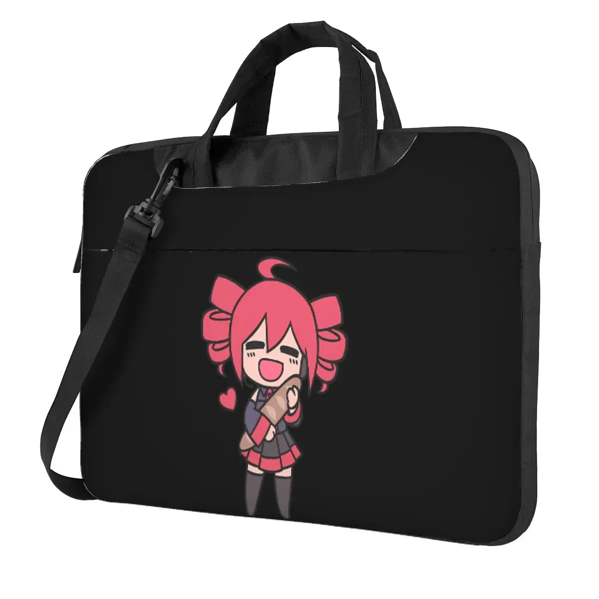 Teto Loves Bread Chibi Crossbody Laptop Bag Case Computer Bag 13 14 15.6 Inch Notebook Pouch for Macbook Pro Lenovo