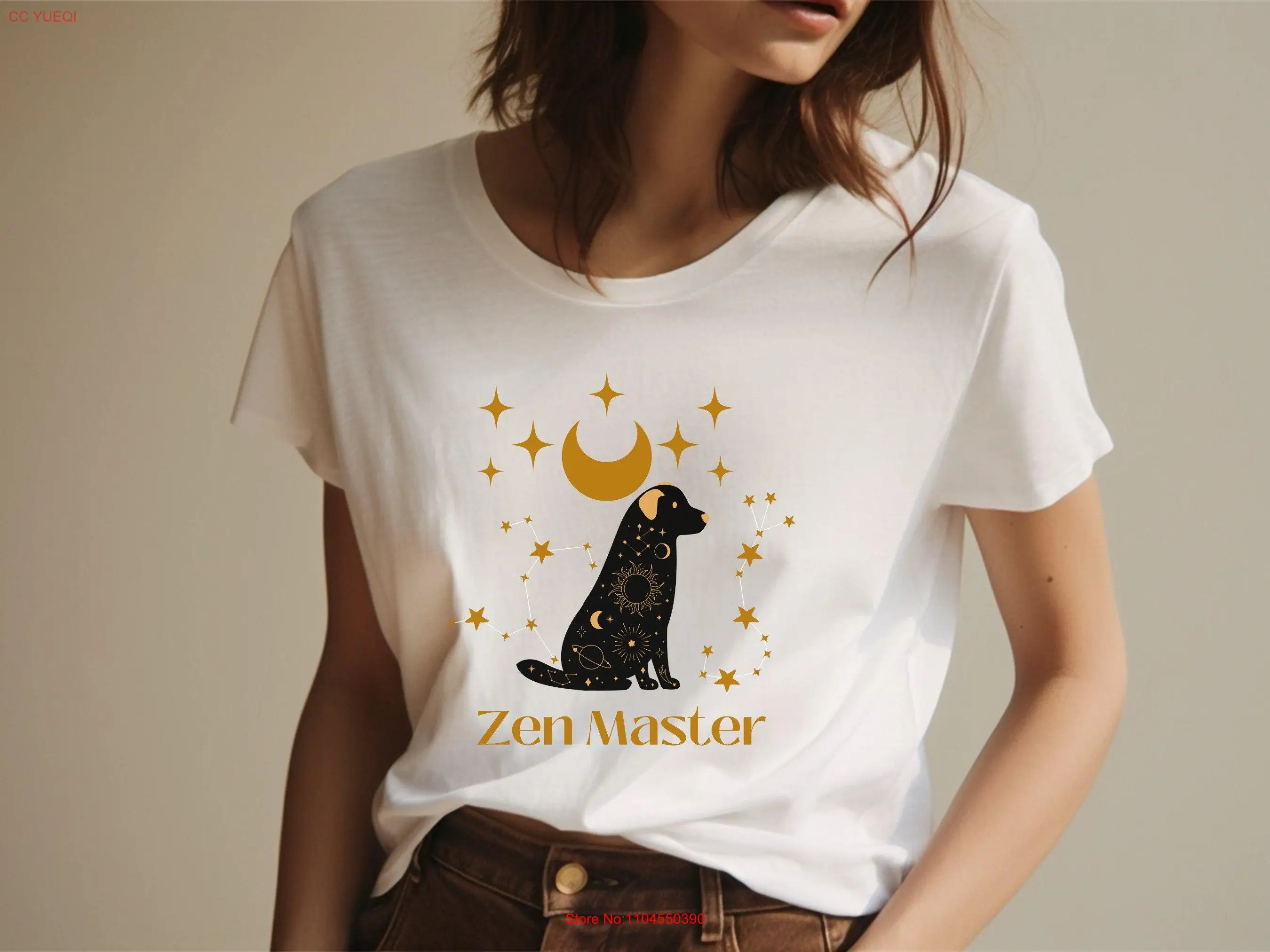 

Zen Master Celestial Dog T Shirt Starseed gift for Puppy lovers festival friends family Mom Dad long or short sleeves