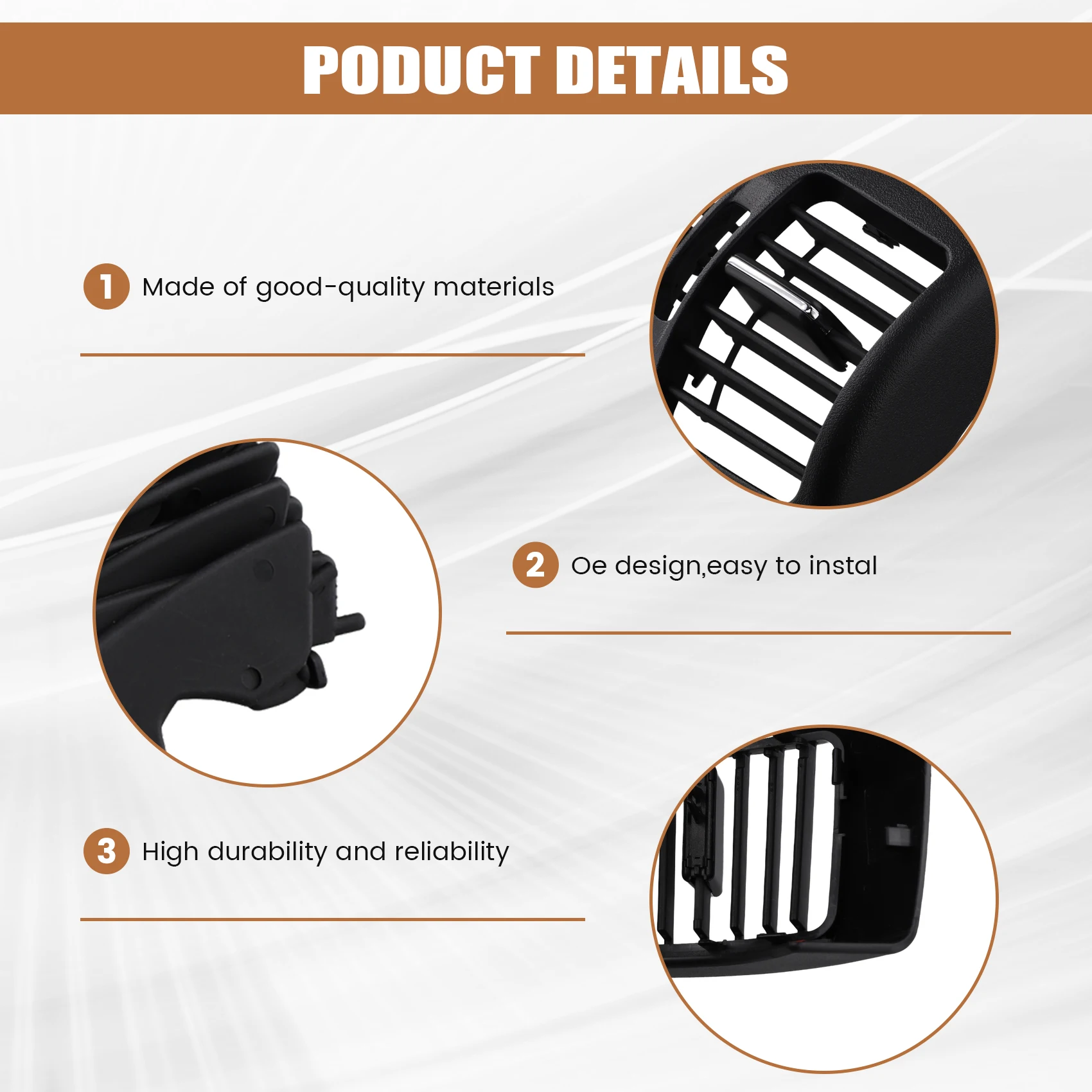 

Rear Center Console A/C Air Vent Rear Armrest Air Conditioning Grille For Mercedes Benz X204 GLK Class 2008-2015-A67F