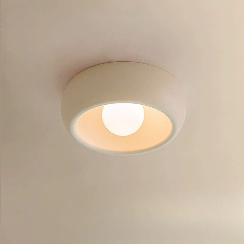 Nordic cream wind entrance ceiling light aisle light corridor light modern simple bedroom resin light cloakroom balcony