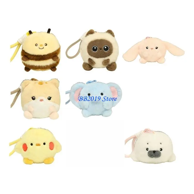 Q0KB Soothing Stuffed Animals Seal Doll Stress Toy Decors Soft Dolls Baby Toy for Toddlers Emotion Smooth Christmas Gift