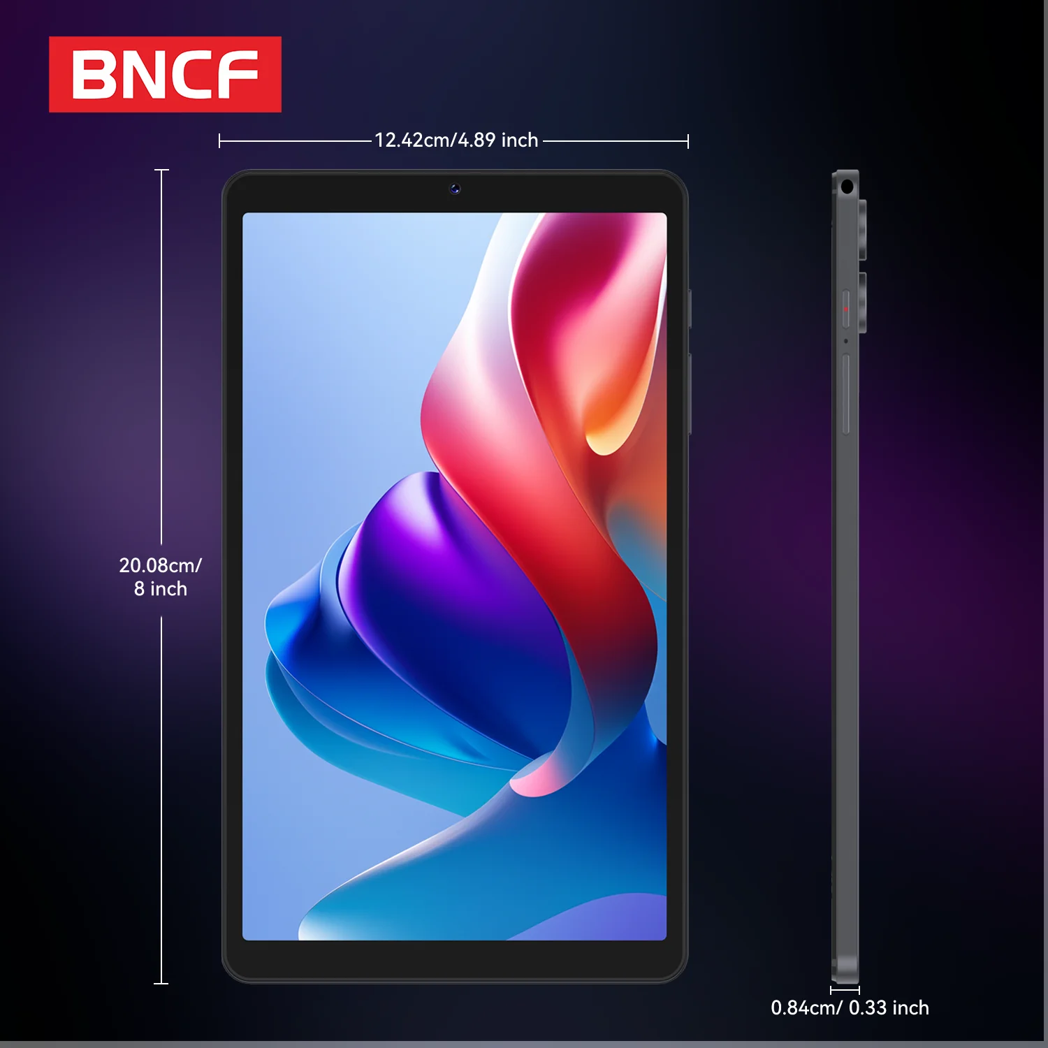 تابلت BNCF BPad Mini SE Android 15 مقاس 8.7 بوصة Unisoc T615 8-Core IPS شاشة 4 جيجابايت رام 64 جيجابايت/128 جيجابايت ROM بطارية 5500 مللي أمبير في الساعة Widevine L1