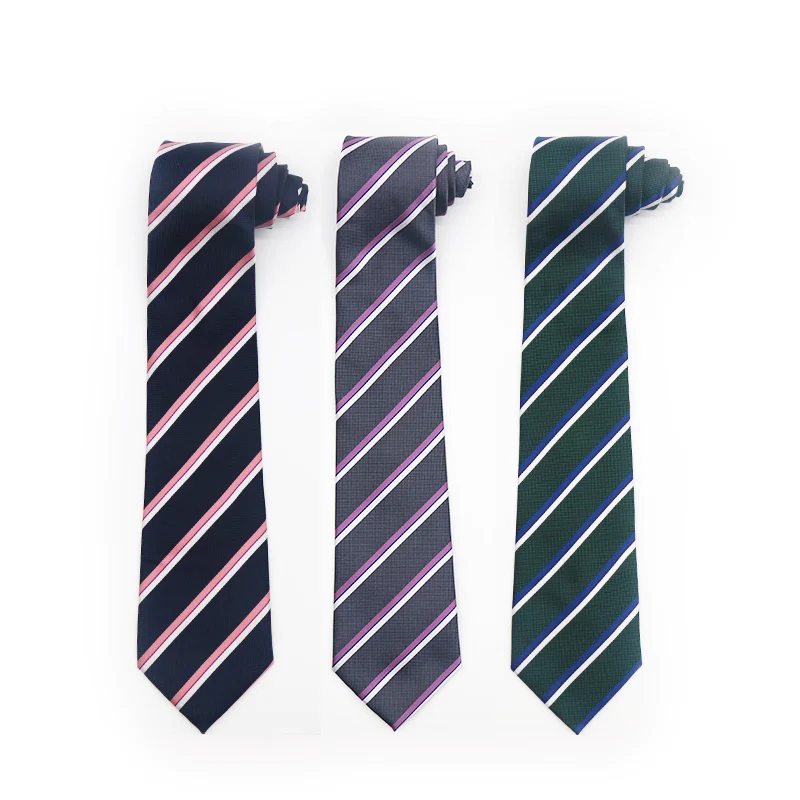 

Fashion Tie For Men Business Meeting Weeding Cravate Green Necktie Blue Striped Ties Man Business Gravatas 8cm Gifts For Men