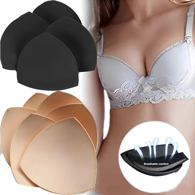 Soft Bra Pads Inserts Removable Bra Pad for Women Breast Push Up Enhancer Bra Pad Sports Bras Cups Insert Bikini Swimsuit