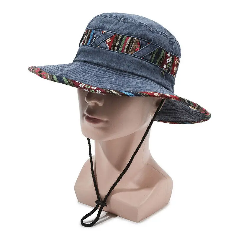 Summer Bucket Hat Men Women Outdoor Camping Cap Bike Hiking Fishing Hats Cowboy Sun Caps Bike Accessories New