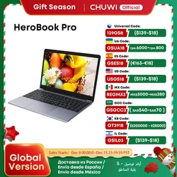 CHUWI Herobook Pro / Herobook Plus Laptop Windows 11 Laptop 14.1inch / 15.6inch FHD Intel N4020 LPDDR4 8GB 256GB SSD Computer PC