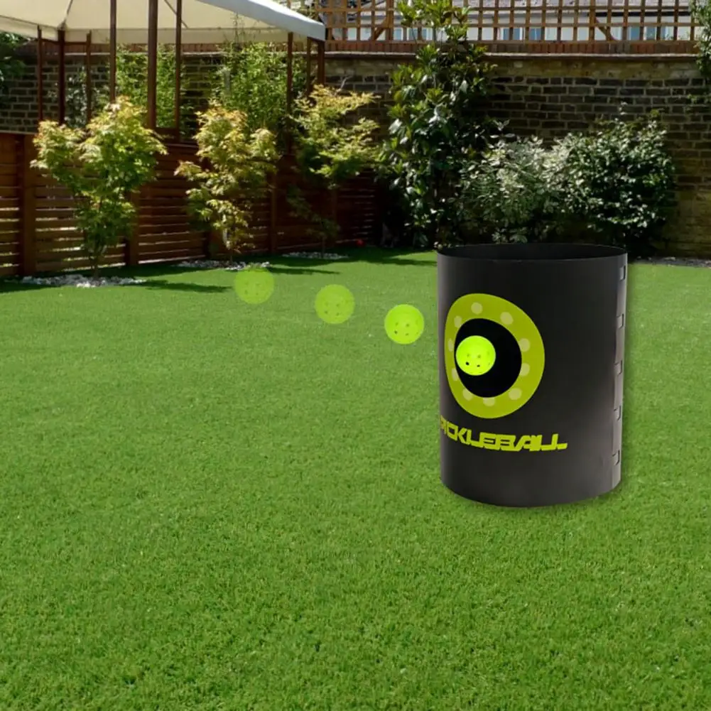 

Открытый игровая бочка для пиклбола, портативное пластиковое ведро для пиклбола на базе команды для игры в парк на спине, складное ведро для пиклбола